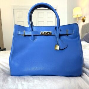 Made in Italy Genuine Leather Satchel Handbag